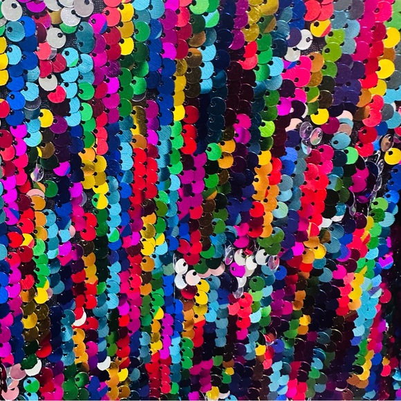 CRESAY Colorful Sequin Zip Up BOMBER JACKET! Woman’s Size Medium - Picture 12 of 14